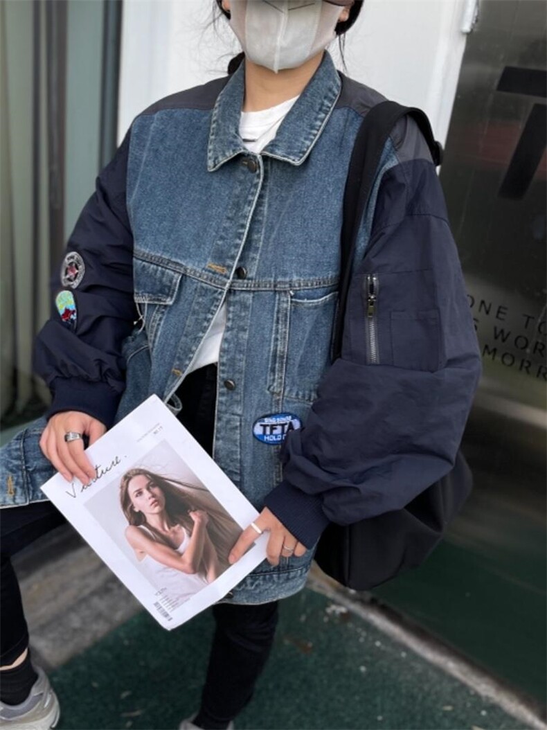 秋季新款休闲牛仔拼接外套，其它，JIAN.Z 简.站