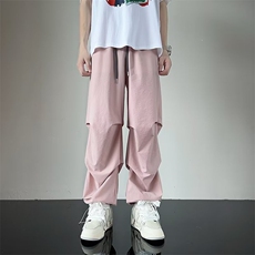 美式褶皱裤子男夏季速干运动降落伞兵裤直筒宽松休闲裤AK411-P38，男装休闲裤，星座1008