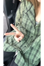 连帽格子长袖衬衫男女宽松衬衣防晒外套美式复古C2238-特价P33，男装防晒衣，电商A007