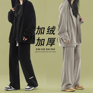 新款加绒卫衣卫休闲运动套装裤三件套SJT867-特批176加绒特批206图片