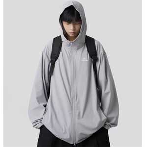 情侣冰丝防晒衣夏季连帽皮肤衣服日系户外防紫外线外套男 F09图片