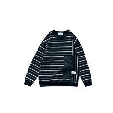 AW213/P78控108秋季社会小伙拼接撞色设计感韩版打底卫衣男黑首，男装T恤，星座305B-1