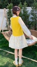 【春夏】清新减龄碎花裙+多巴胺马甲套装1C128-A139-P148k225，女装套装/套裙，2D148