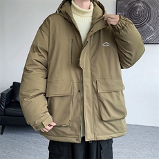 冲锋衣羽绒棉服男冬季宽松大码加厚棉衣ins潮流外套M0783-P120，男装棉衣，星座308B-2
