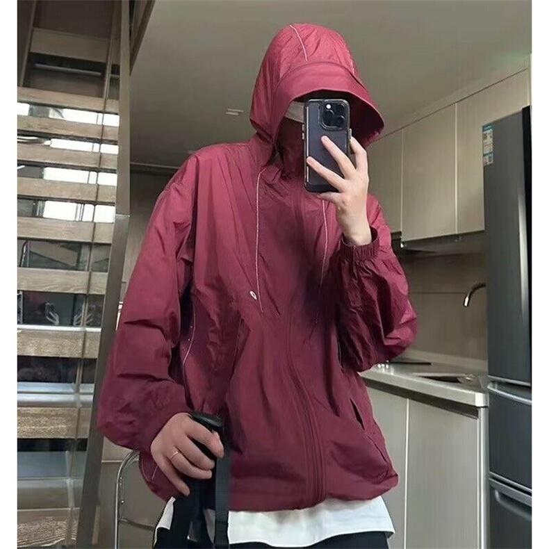 山系机能冲锋衣男夏轻薄款户外速干防晒皮肤衣服夹克外套WL97-p45,男装防晒衣,星座1008