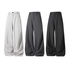 抖音品质春季新款弯刀宽松阔腿休闲西裤B315-K25440-特p45控88，男装西裤，电商B315