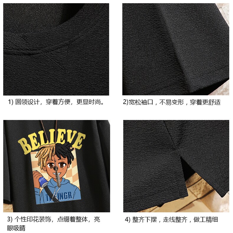 春夏季七分袖t恤男大码五分袖男短袖中袖砖墙挂拍Q11271-P30,男装T恤,电商A040A