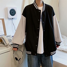 男装棒球服夹克休闲百搭2025秋季新款宽松ins潮流韩版运动外套男，男装夹克，星座1210-1