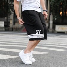 男士潮流宽松运动百搭短裤男生休闲潮牌五分运动裤加大码591款，男装休闲裤，星座802