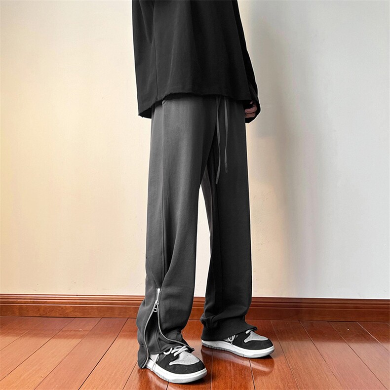 B221 2022秋装青少年大码男女情侣款拉链休闲卫裤LK22057-P60控78图片