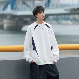 秋季现货套头宽松卫衣男圆领长袖打底衫DSA157B-W6499-特P38