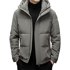 冬季新款中青年连帽羽绒服爸爸装休闲外套上衣DFLDY10005-P260，男装羽绒服，电商B212（原钱塘6029）