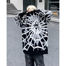 鹿毛绒美式圆领毛衣男慵懒风休闲针织衫MY111P52，男装针织衫/毛衣，星座1116-2