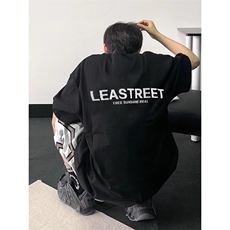 抖音重磅300g短袖T恤美式高街纯棉打底衫XZ811A-T3460-特P28，男装T恤，星座811A