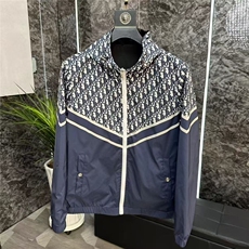 (网络图慎用有大货)拼色轻奢夹克休闲连帽外套313B-JK2542-P100，男装夹克，星座313B