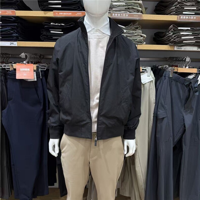 男装女装哈灵顿茄克外套立领长袖拉链休闲宽松夹克上衣JKK70P85,男装夹克,电商D256