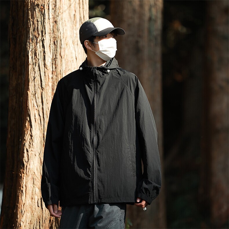 GENIOLAMODE冰丝防晒衣男夏季户外防紫外线速干薄款外套凉感登山图片