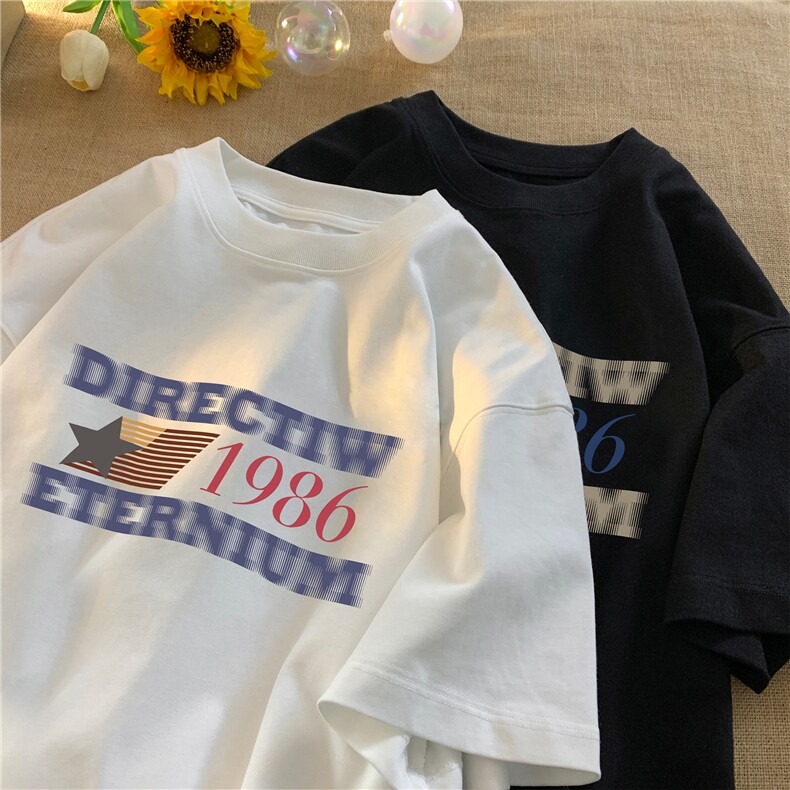 240G重磅美式印花纯棉大码宽松休闲短袖T恤T-306P25控38，男装T恤，电商B219A