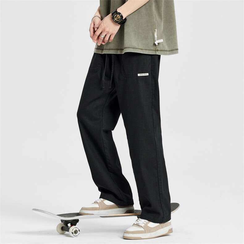 2026春夏款无影墙棉麻休闲裤男阔腿宽松直筒运动长裤子DY559-P70，女装休闲裤，电商A178-1