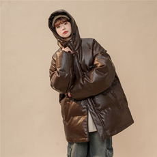 1中性风连帽鳄鱼纹金属装饰设计大码休闲棉衣男MY77744P128控168，男装棉衣，星座226-2