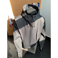 假模-美式中性风户外运动冲锋衣连帽工装9135-P68，男装夹克，电商B380（原B361）