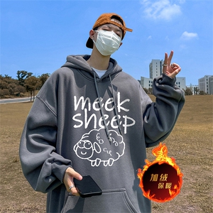 500克重磅秋冬美式加绒加厚卫衣外套DL1616常规特P35加绒特40