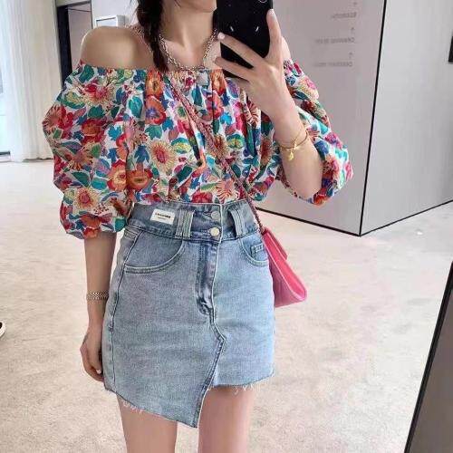 夏季碎花小衫，女装，MAN YU 蔓羽