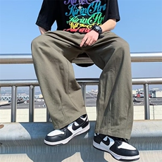 高街ins潮牌小众设计感工装裤男宽松直筒休闲长裤子K3531-P41，男装休闲裤，星座512-2