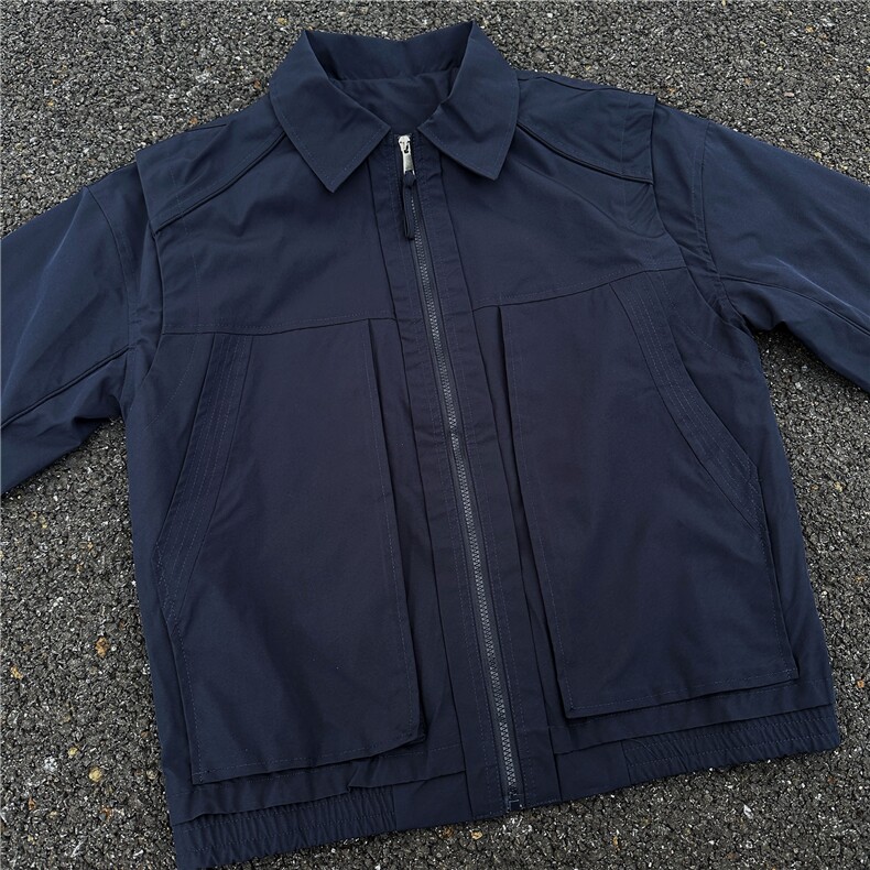 现货！！JK732-尺码M-3XL-P65-秋季结构设计假两件夹克外套,男装夹克,星座1811B