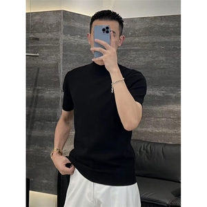 秋季「软糯细腻触感」型男合身针织衫毛衣通勤内搭B1112/P38降图片