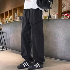 美式工装休闲裤男夏季速干冲锋裤宽松直筒潮牌运动长裤XA8025，男装工装外套，星座208-5
