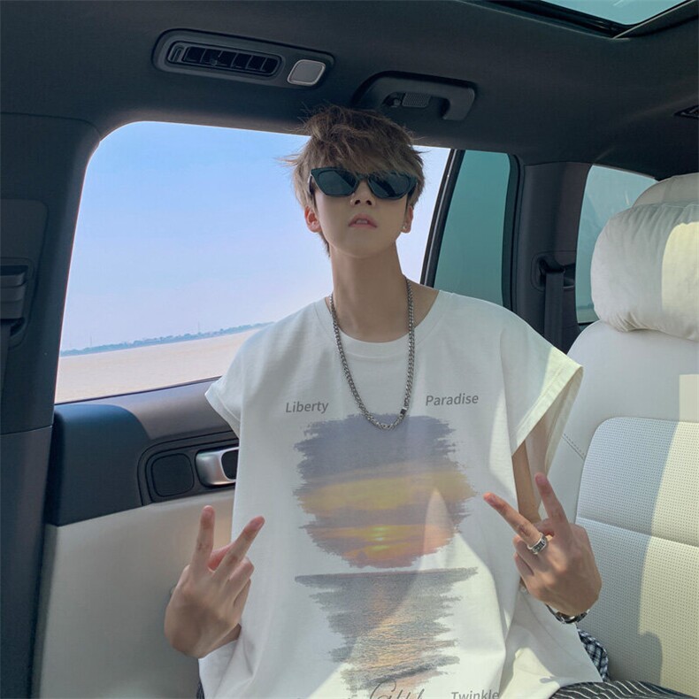 胖胖哥美式潮牌无袖背心男夏季2025新款宽松无袖坎肩T恤外穿上衣，男装背心/马甲，电商B316