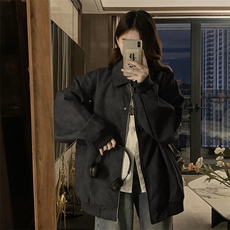 C905-P105美式复古棕色翻领皮衣外套美拉德高级感麂皮情侣夹克，男装夹克，星座911-2(原星座613-2）