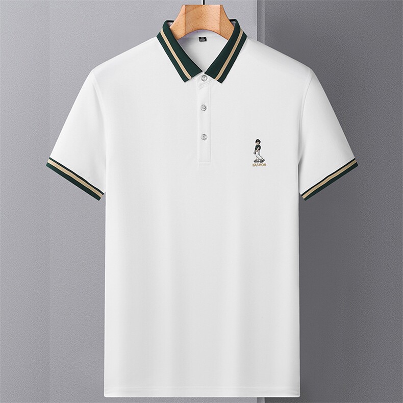 休闲男装夏季新款短袖T恤polo衫中年翻领薄款半袖体恤上装，男装Polo衫，电商B212（原钱塘6029）