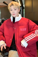 ！2025冬季新款男士立领撞色棉服情侣棉衣外套MY216特P80，男装棉衣，电商B220