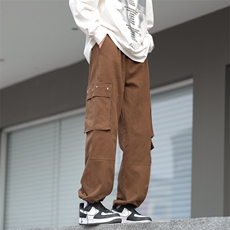 美式高街潮流拉链口袋工装裤休闲裤K0106-P45，男装休闲裤，星座308B-2