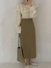 荷叶边小衫，其它，驿谷