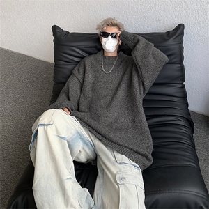 毛衣男士秋冬季韩版宽松潮流慵懒套头长袖针织衫上衣MY09159-P60图片