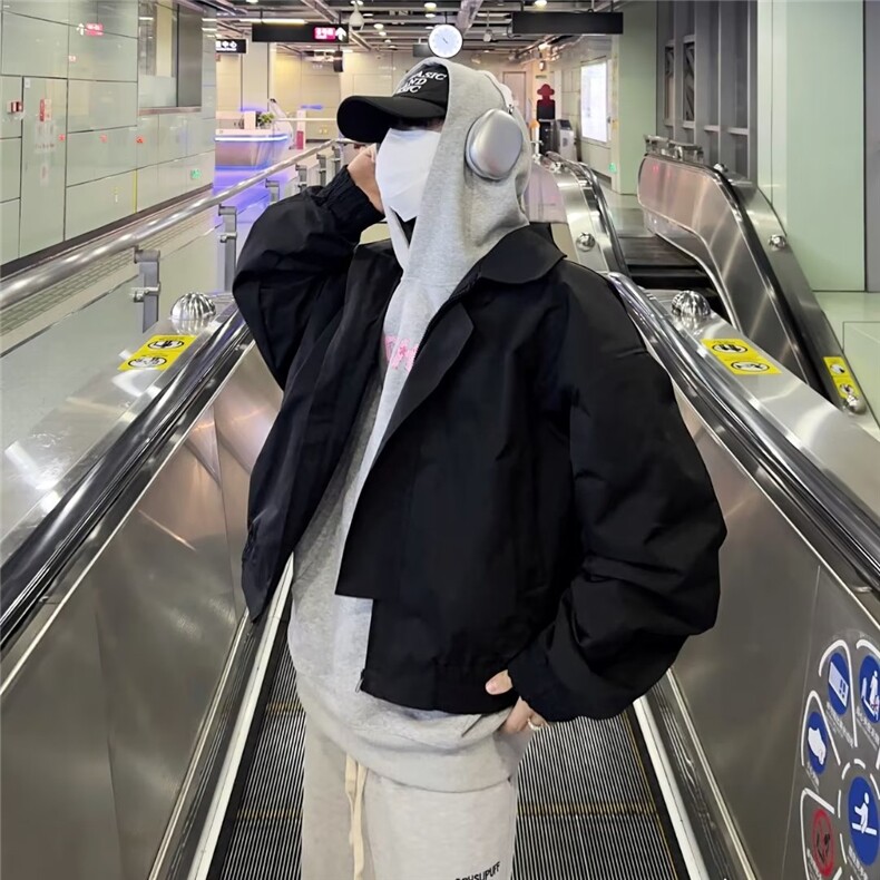 青春流行男春季夹克文艺潮垫肩外套MJK33P55,男装夹克,星座1116-2