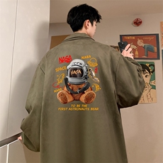 麂皮绒夹克男大码立领褂子外套JK85281-P68，男装夹克，电商A040