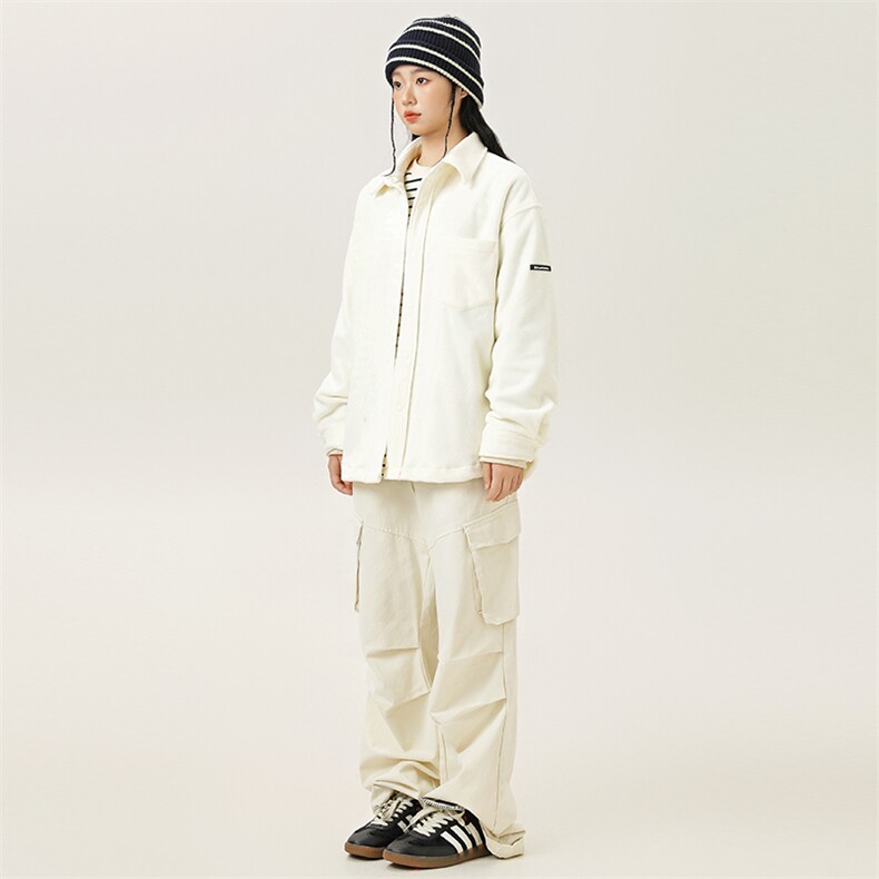 2025冬季新款男日系潮牌纯色加厚长袖衬衫宽松外套衬衣CS306-F79,男装衬衫,电商A101（原外27）