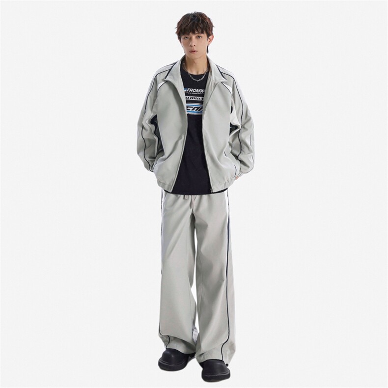 秋款新款户外防水冲锋衣套装男女撞色夹克套装A406TZ572P108,男装夹克,星座309（原A406）
