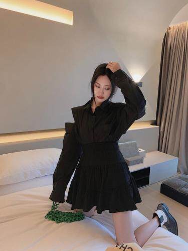 开口衬衫，女装衬衫，last name