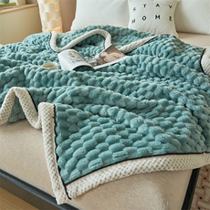 新款高克重加厚贝贝金龟绒双面多功能保暖毯--棚拍，毯子，一起卖家纺