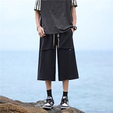 夏季百搭休闲裤七分裤简约潮流男裤风裤子A061-ED50072-p35，男装休闲裤，电商A061