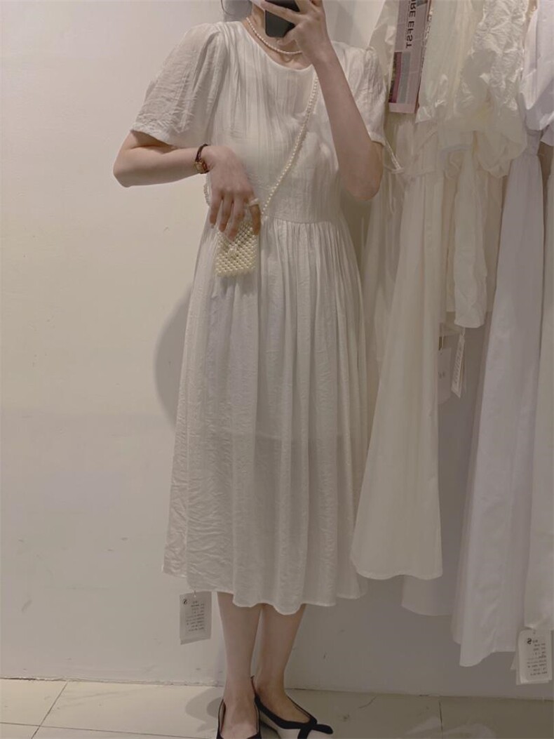 简约韩系连衣裙，女装连衣裙，驿谷