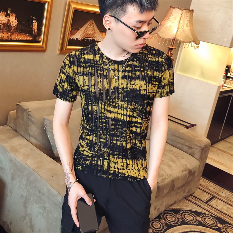 2021社会风夏新款男潮短袖韩版修身百搭夜店发型师休闲T恤T55，男装T恤，星座419（原A233）