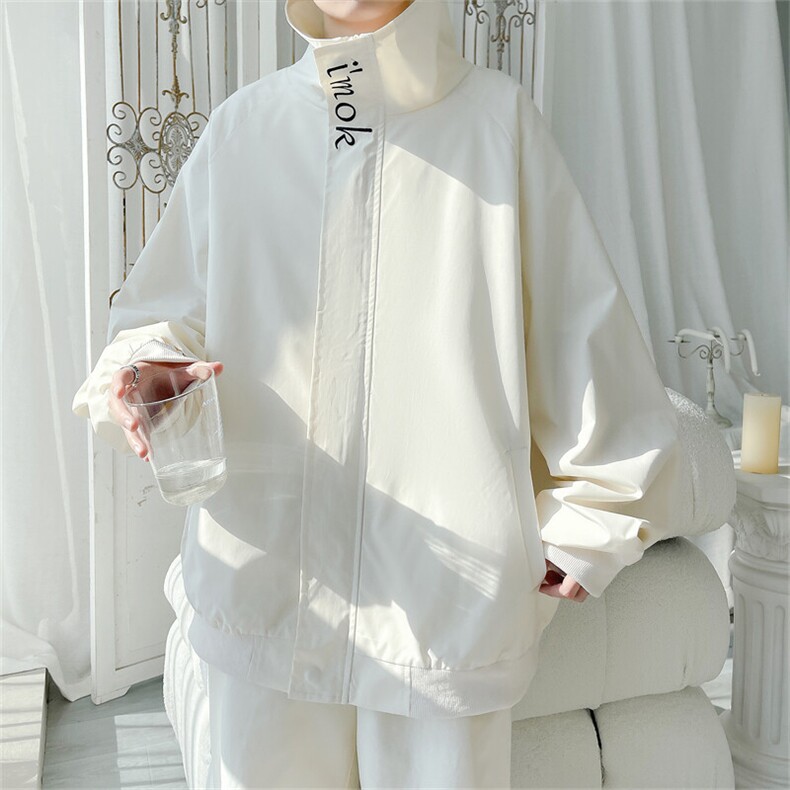 JK5006/P65春装新款个性刺绣立领飞行员夹克男潮流上衣外套，男装夹克，电商A141