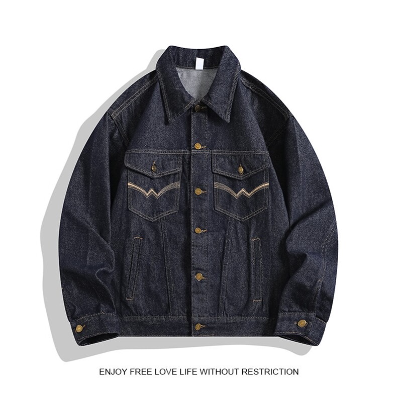 牛仔水洗百搭外套男士痞帅复古时尚2025秋新款工装夹克JK1302-P78，男装工装外套，星座1103-3