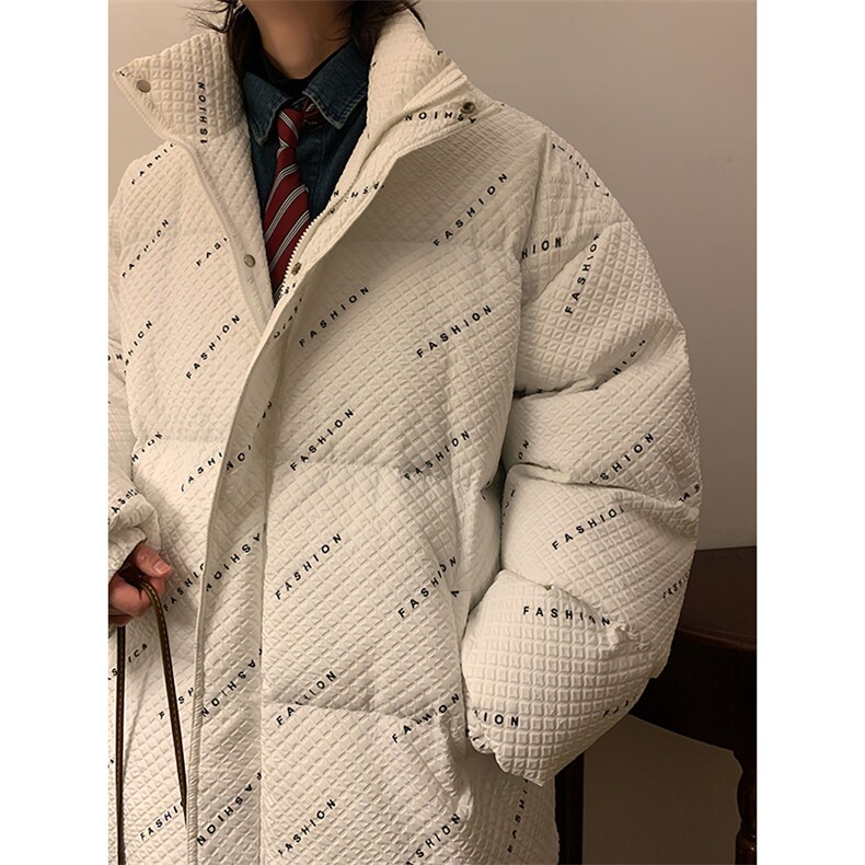 W8205P125控158数据款华夫格印花棉衣冬季棉服外套宽,男装棉衣,电商B205